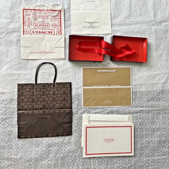 Mixed Lot Designer Paper Shopping Bags Gift Box Coach Michael Kors G by Guess - Picture 4 of 5